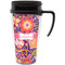 Birds & Hearts Acrylic Travel Mug with Handle (Personalized)