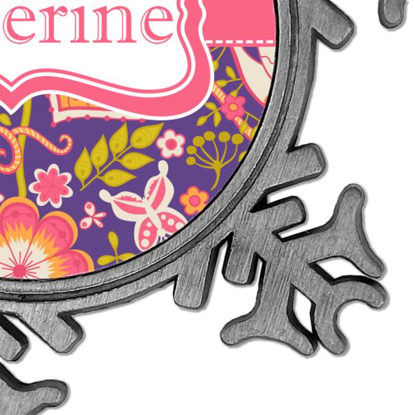 Birds & Hearts Vintage Snowflake - Detail