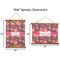 Birds & Hearts Wall Hanging Tapestries - Parent/Sizing
