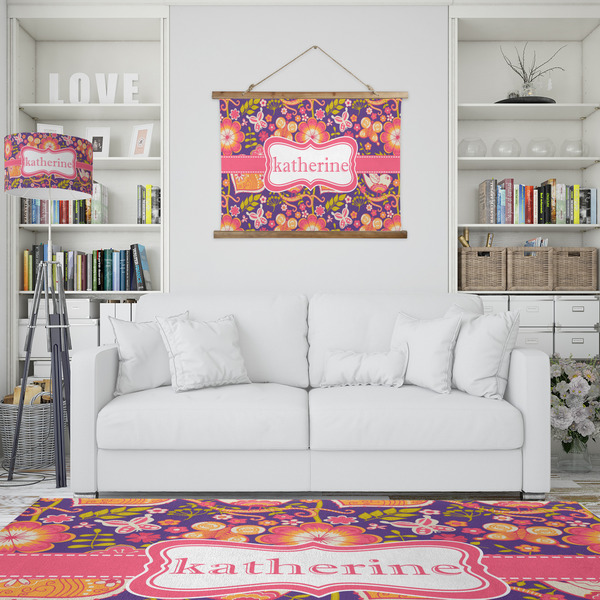 Birds & Hearts Wall Hanging Tapestry - IN CONTEXT