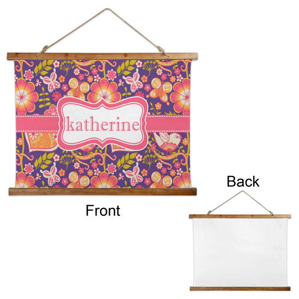 Birds & Hearts Wall Hanging Tapestry - Landscape - APPROVAL