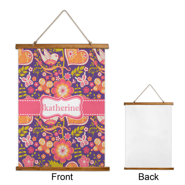 Birds & Hearts Wall Hanging Tapestry - Portrait - APPROVAL