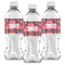 Birds & Hearts Water Bottle Labels - Front View