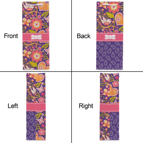 Birds & Hearts Wine Gift Bag - Matte - Approval