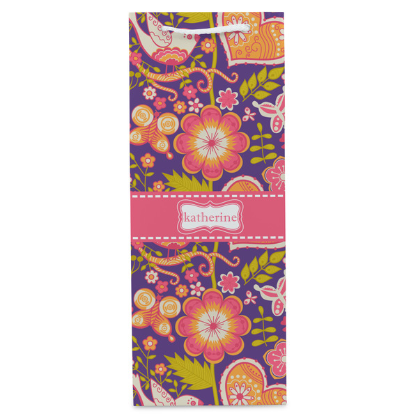 Birds & Hearts Wine Gift Bag - Matte - Front