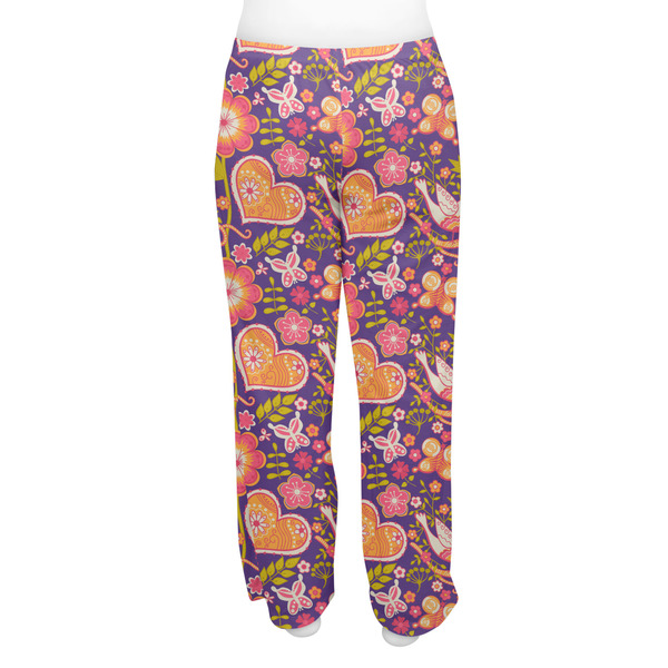 Birds & Hearts Women's Pj on model - Back