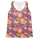 Birds & Hearts Womens Racerback Tank Top - X Large