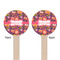 Birds & Hearts Wooden 6" Stir Stick - Round - Double Sided - Front & Back