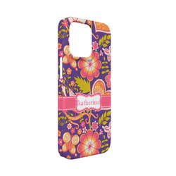 Birds & Hearts iPhone Case - Plastic - iPhone 13 Mini (Personalized)