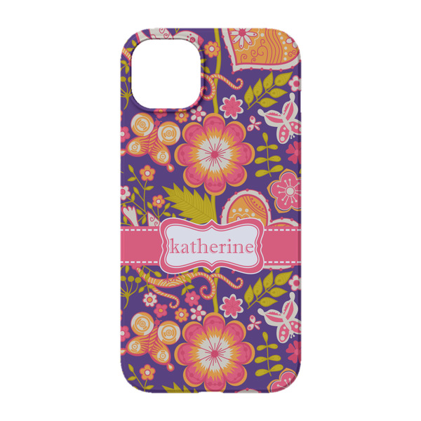 Birds & Hearts iPhone 14 Case - Back