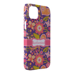 Birds & Hearts iPhone Case - Plastic - iPhone 14 Plus (Personalized)