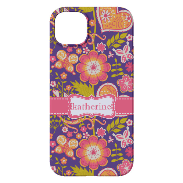 Birds & Hearts iPhone 14 Plus Case - Back
