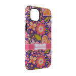 Birds & Hearts iPhone Case - Rubber Lined - iPhone 14 Pro (Personalized)