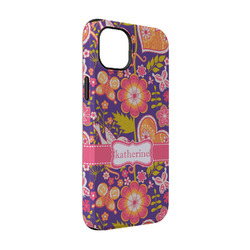 Birds & Hearts iPhone Case - Rubber Lined - iPhone 14 Pro (Personalized)