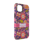 Birds & Hearts iPhone Case - Rubber Lined - iPhone 14 (Personalized)