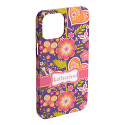 Birds & Hearts iPhone Case - Plastic (Personalized)