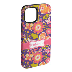 Birds & Hearts iPhone Case - Rubber Lined (Personalized)