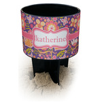 Birds & Hearts Black Beach Spiker Drink Holder (Personalized)