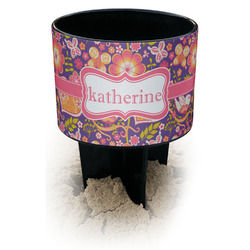 Birds & Hearts Black Beach Spiker Drink Holder (Personalized)