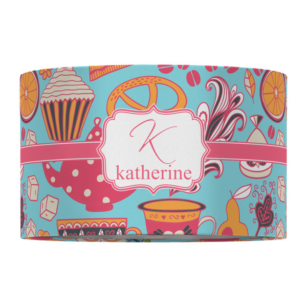 Dessert & Coffee 12" Drum Lampshade - FRONT (Fabric)
