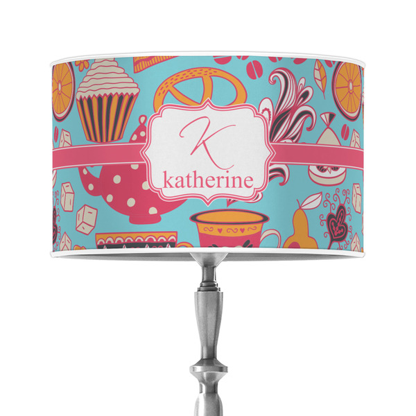 Custom Dessert & Coffee 12" Drum Lamp Shade - Poly-film (Personalized)