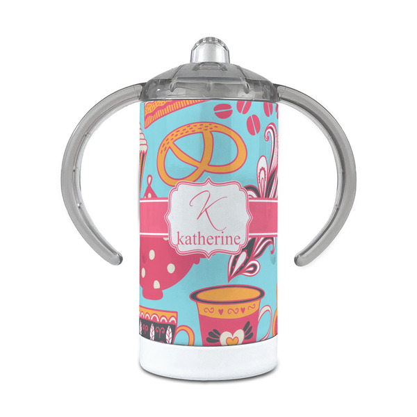 Custom Dessert & Coffee 12 oz Stainless Steel Sippy Cup (Personalized)