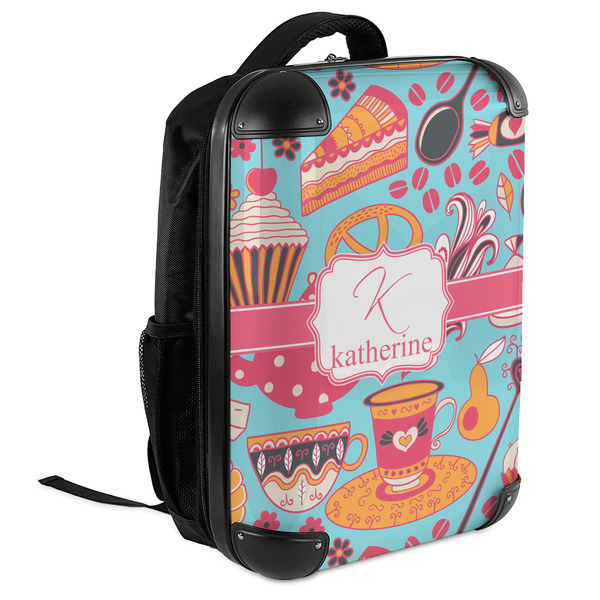 Dessert & Coffee 18" Hard Shell Backpacks - ANGLED VIEW