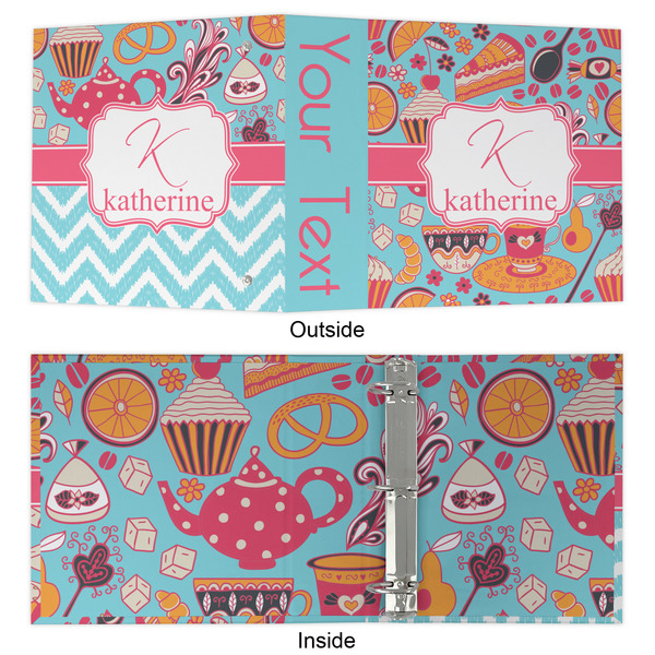 Dessert & Coffee 3 Ring Binders - Full Wrap - 2" - APPROVAL