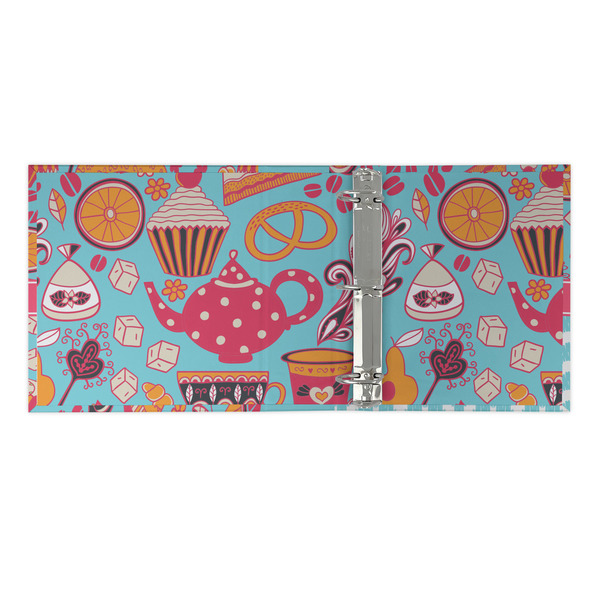 Dessert & Coffee 3 Ring Binders - Full Wrap - 2" - OPEN INSIDE