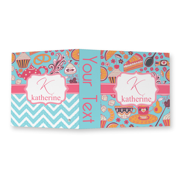 Dessert & Coffee 3 Ring Binders - Full Wrap - 2" - OPEN OUTSIDE