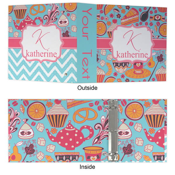 Dessert & Coffee 3 Ring Binders - Full Wrap - 3" - APPROVAL