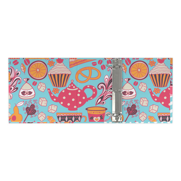 Dessert & Coffee 3 Ring Binders - Full Wrap - 3" - OPEN INSIDE