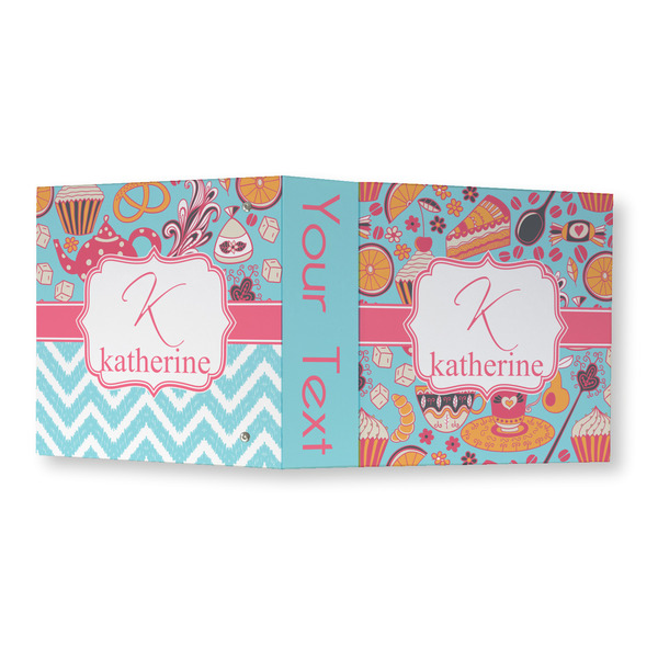 Dessert & Coffee 3 Ring Binders - Full Wrap - 3" - OPEN OUTSIDE