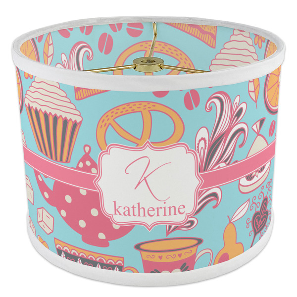 Dessert & Coffee 8" Drum Lampshade - ANGLE Poly-Film
