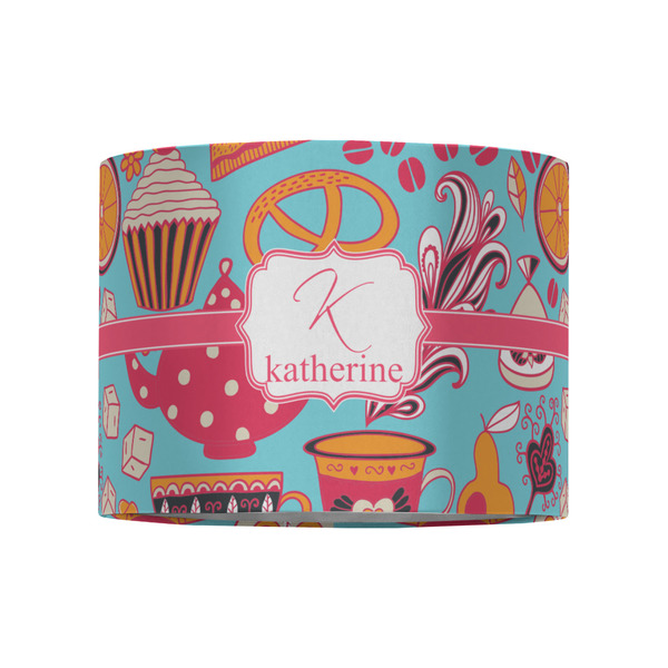 Dessert & Coffee 8" Drum Lampshade - FRONT (Fabric)