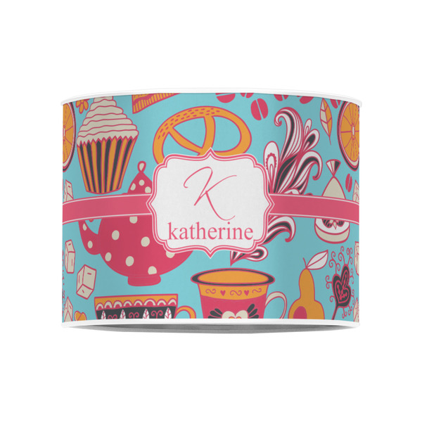 Dessert & Coffee 8" Drum Lampshade - FRONT (Poly Film)