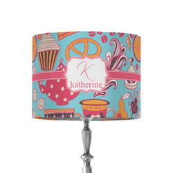 Dessert & Coffee 8" Drum Lamp Shade - Fabric (Personalized)