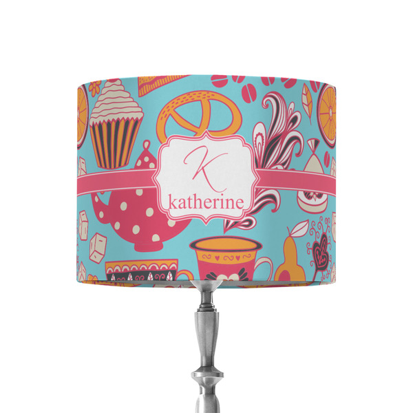 Custom Dessert & Coffee 8" Drum Lamp Shade - Fabric (Personalized)