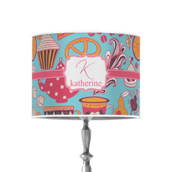 Dessert & Coffee 8" Drum Lamp Shade - Poly-film (Personalized)