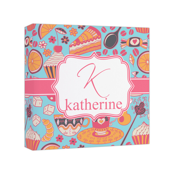 Custom Dessert & Coffee Canvas Print - 8x8 (Personalized)