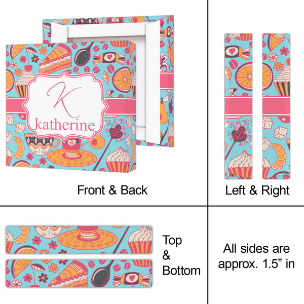 Dessert & Coffee 8x8 - Canvas Print - Approval