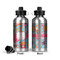 Dessert & Coffee Aluminum Water Bottle - Front and Back