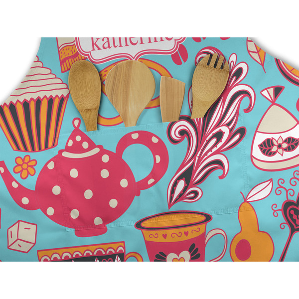 Dessert & Coffee Apron - Pocket Detail with Props