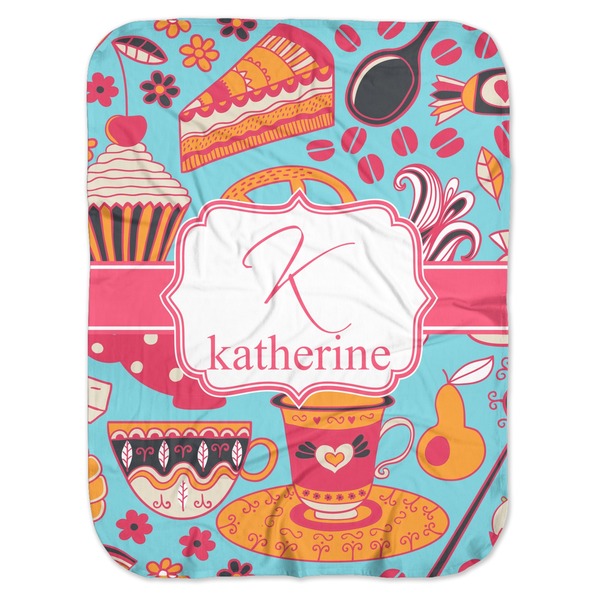 Custom Dessert & Coffee Baby Swaddling Blanket (Personalized)