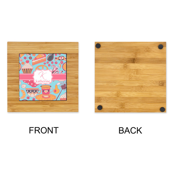 Dessert & Coffee Bamboo Trivet with 6" Tile - APPROVAL