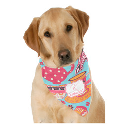 Dessert & Coffee Dog Bandana Scarf w/ Name and Initial