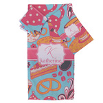 Dessert & Coffee Bath Towel Set - 3 Pcs (Personalized)