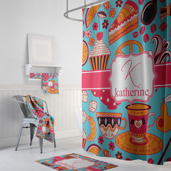 Dessert & Coffee Bath Towel Sets - 3-piece - In Context