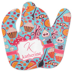 Dessert & Coffee Baby Bib w/ Name and Initial