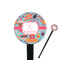 Dessert & Coffee 7" Round Plastic Stir Sticks - Black - Double Sided (Personalized)